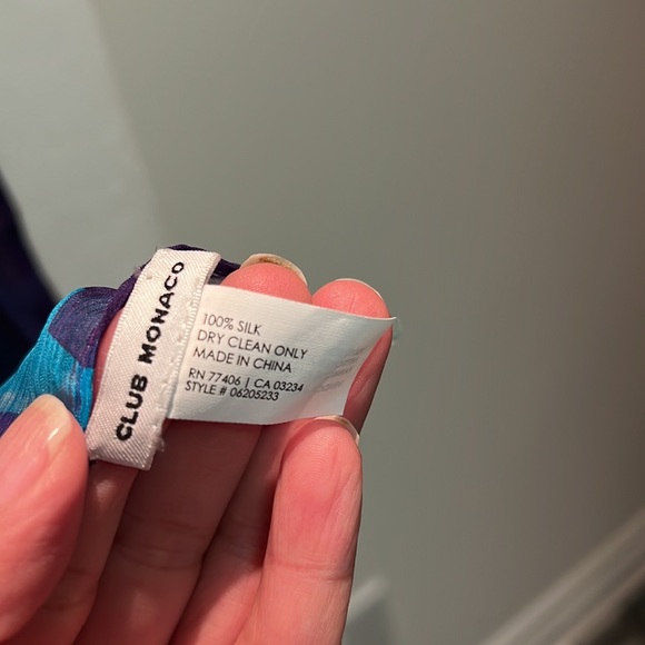 Club Monaco Silk Scarf - Picture 6 of 6